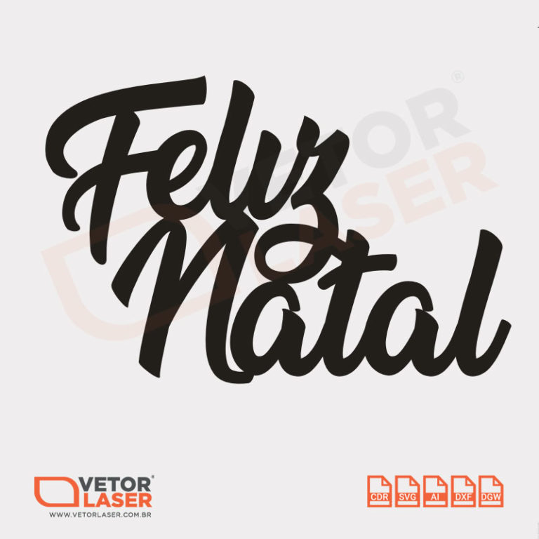 Vetor Feliz Natal Cdr Ai Svg Dxf E Dgw